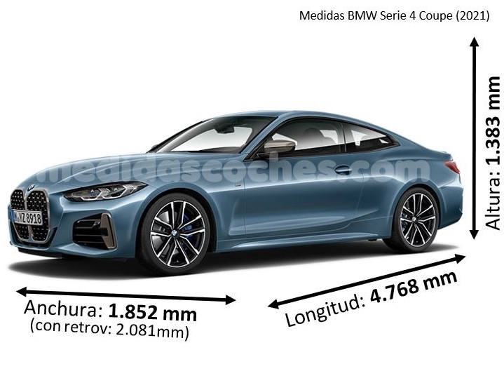 Medidas BMW Serie 4 Coupe 2021