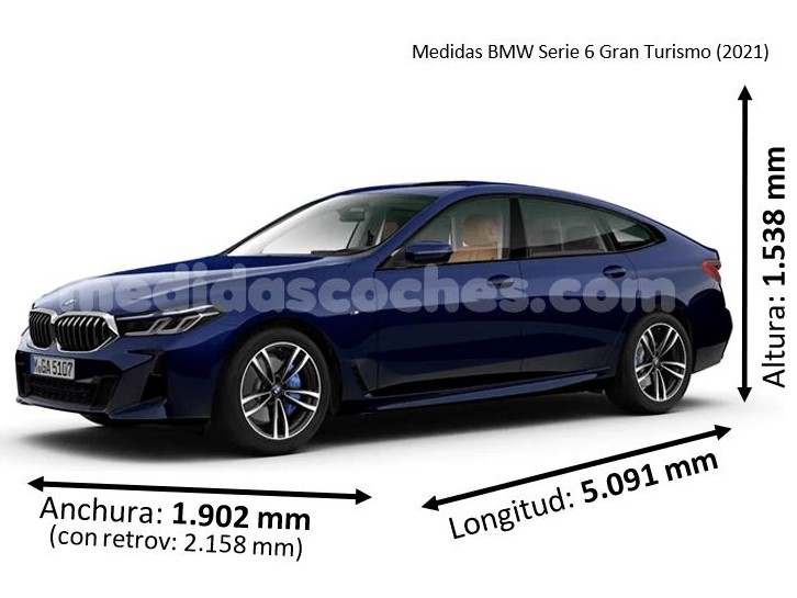 Medidas BMW Serie 6 Gran Turismo 2021