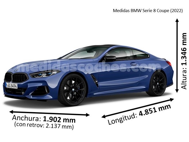 Medidas BMW Serie 8 Coupe 2022