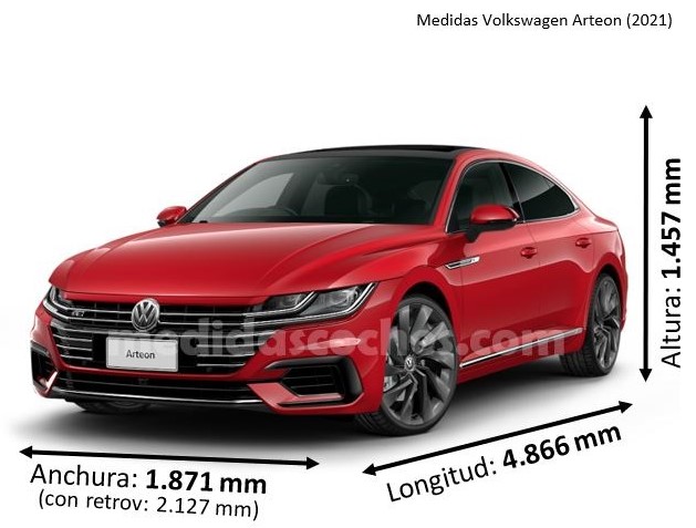 Medidas Volkswagen Arteon 2021