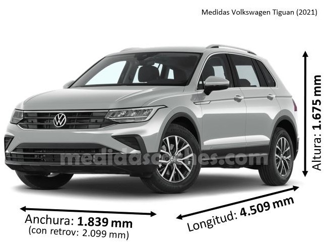 Medidas Volkswagen Tiguan 2021