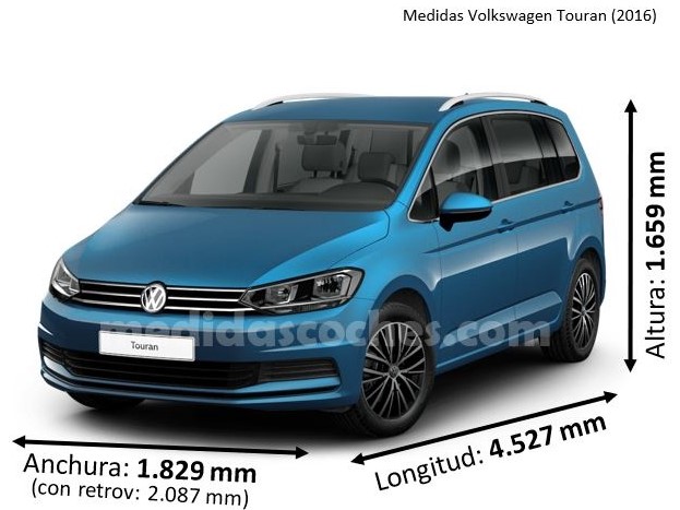 Medidas Volkswagen Touran 2016