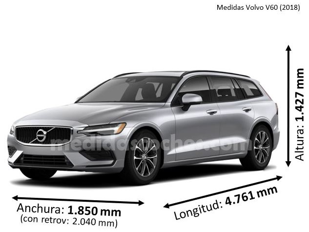 Medidas Volvo V60 2018
