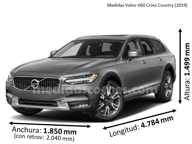 Medidas Volvo V60 Cross Country 2019