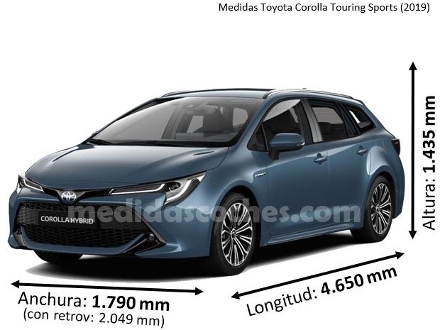 Medidas Toyota Corolla Touring Sports 2019