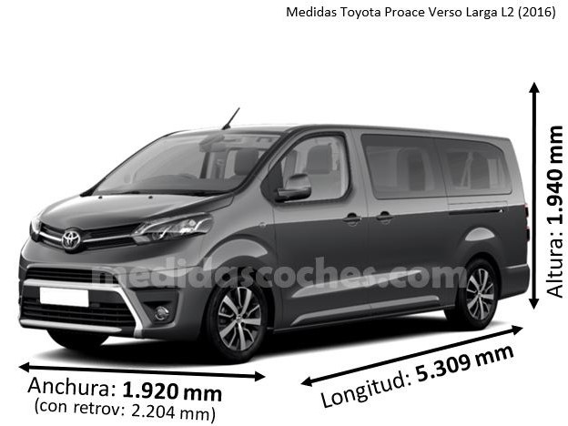Medidas Toyota Proace Verso Larga L2 2016