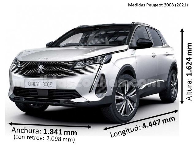 Medidas Peugeot 3008 2021